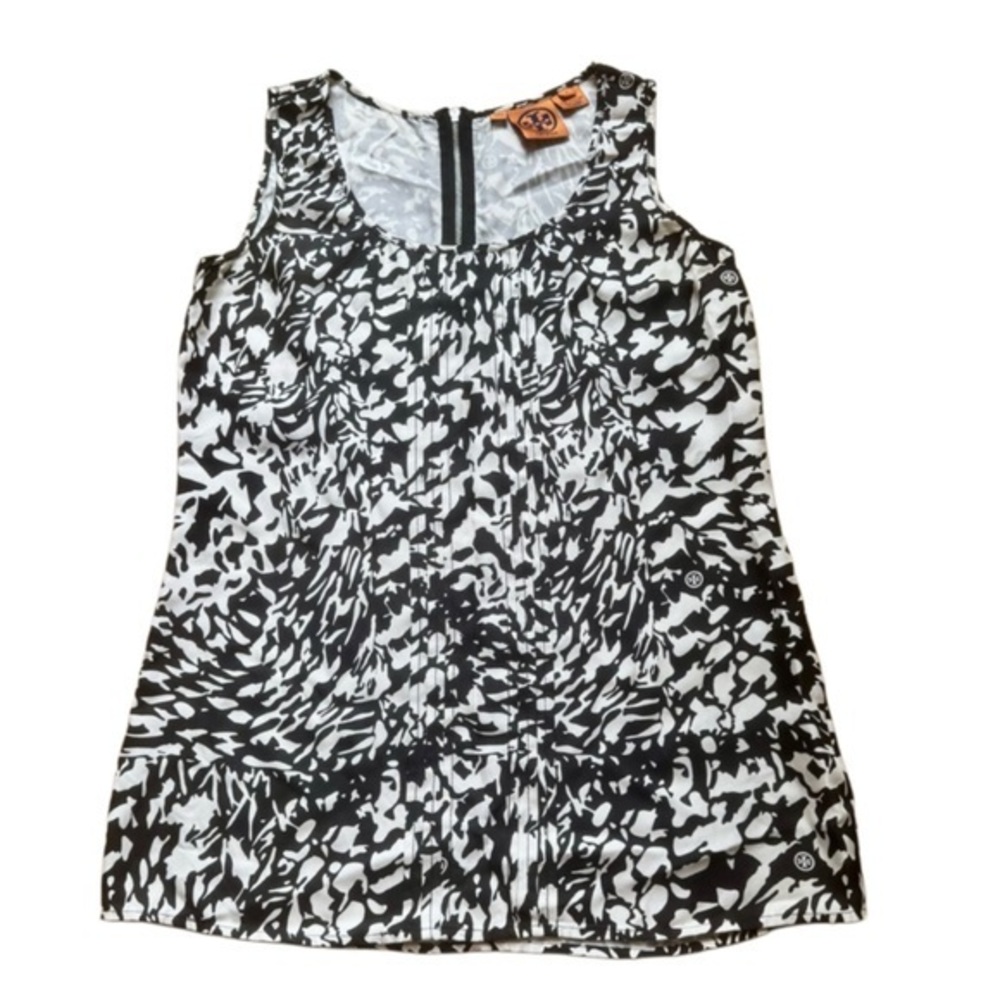 Tory Burch Silk Black and White Blouse